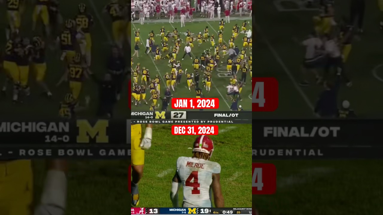 Michigan started and ended the year with a win over Alabama 👀