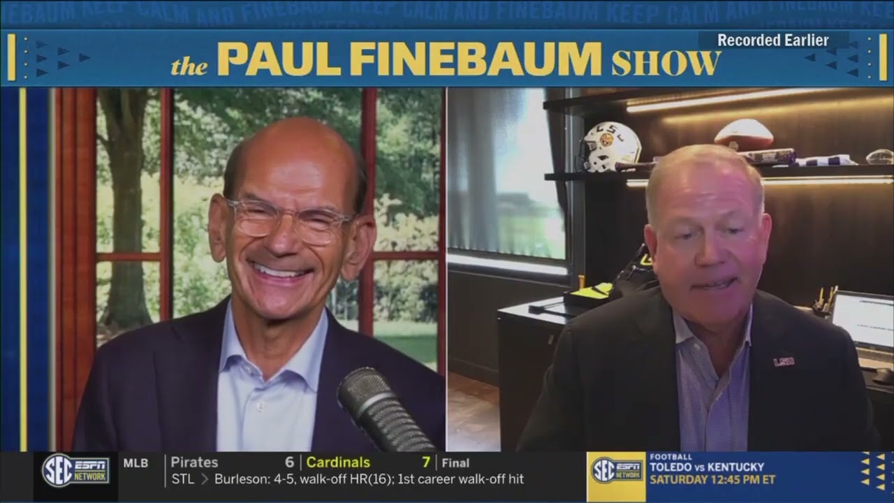 LSU Football Head Coach Brian Kelly on The Paul Finebaum Show (Aug.  25, 2025)
