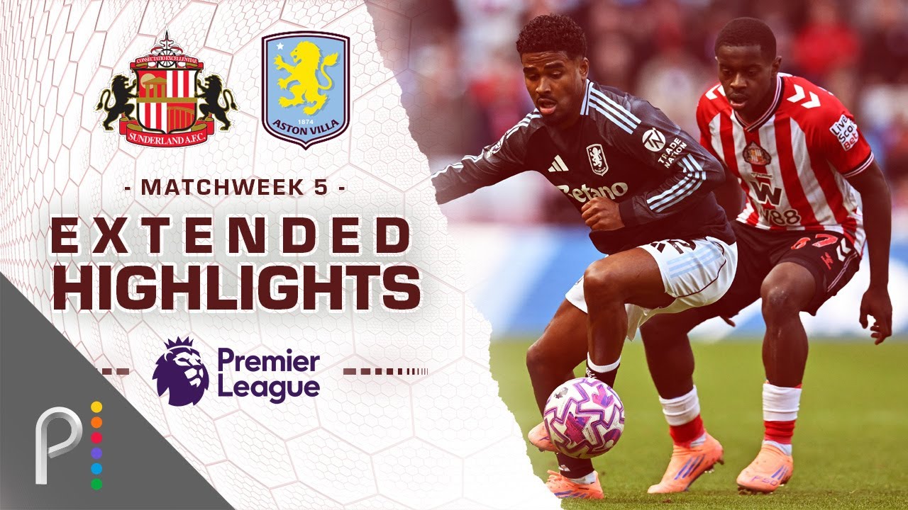 Sunderland v. Aston Villa | PREMIER LEAGUE HIGHLIGHTS | 9/21/2025 | NBC Sports