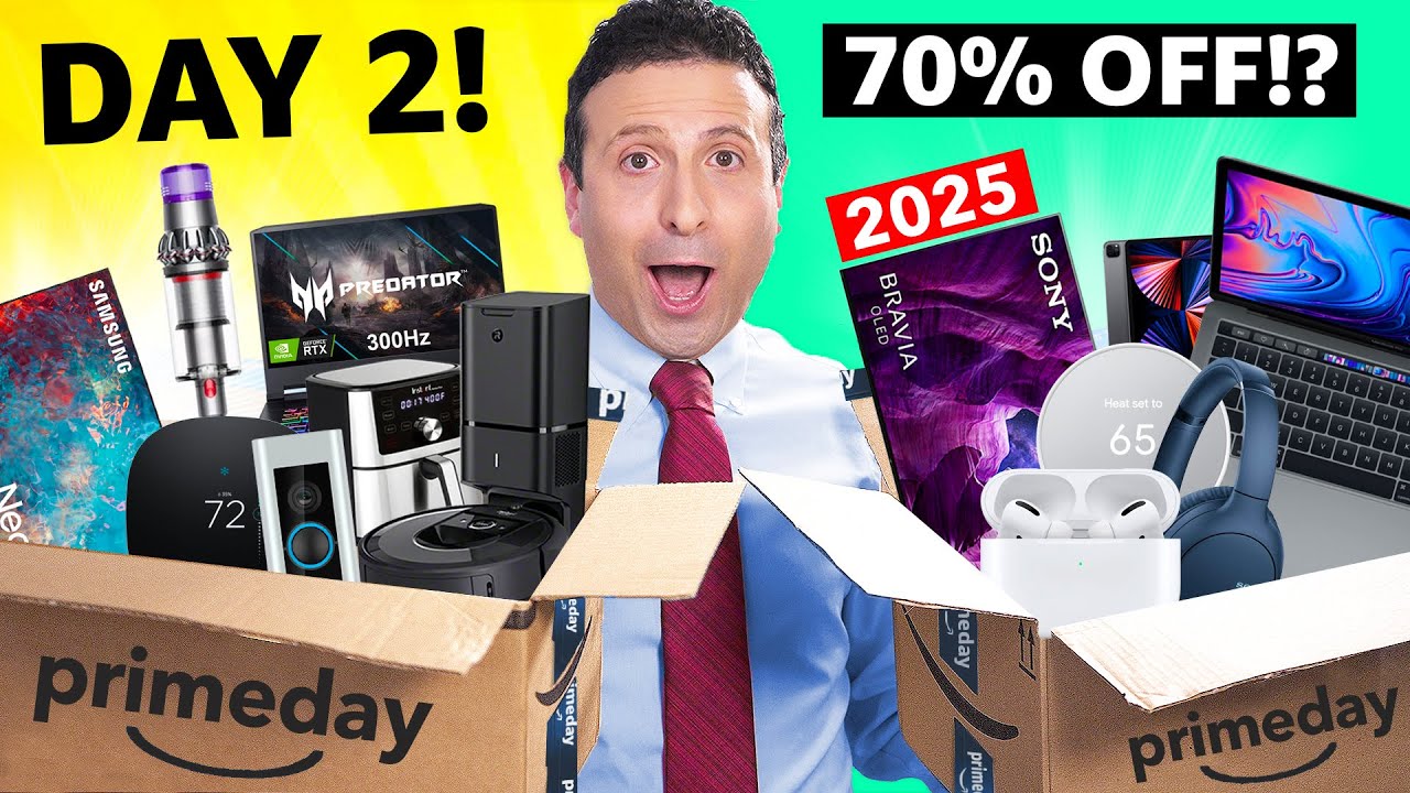 Top 50 NEW Amazon Prime Day 2025 Deals (DAY 2!) 🔥 UPDATED HOURLY!!