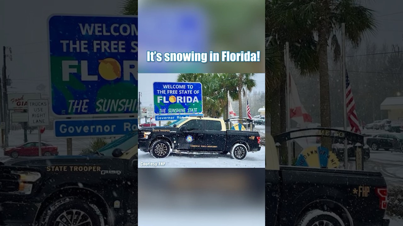 It’s snowing in Florida! #florida #snow #news