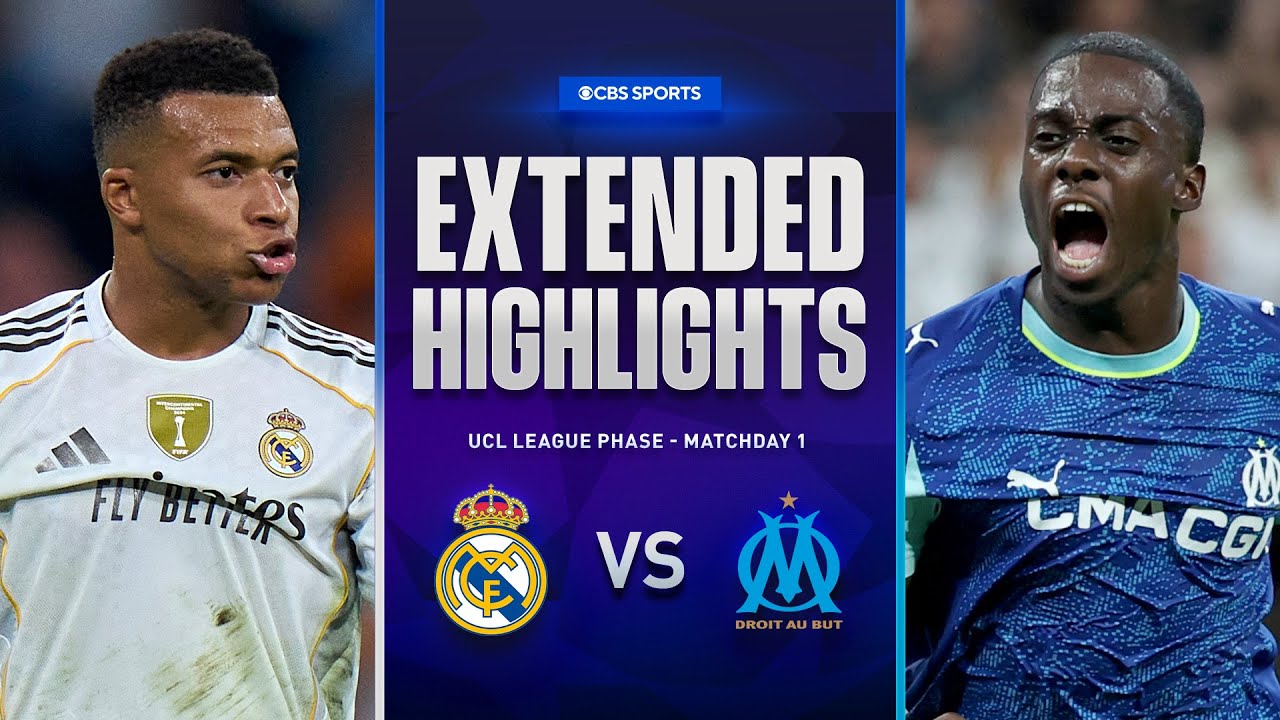 Real Madrid vs. Marseille: Extended Highlights | UCL League Phase MD 1 | CBS Sports Golazo