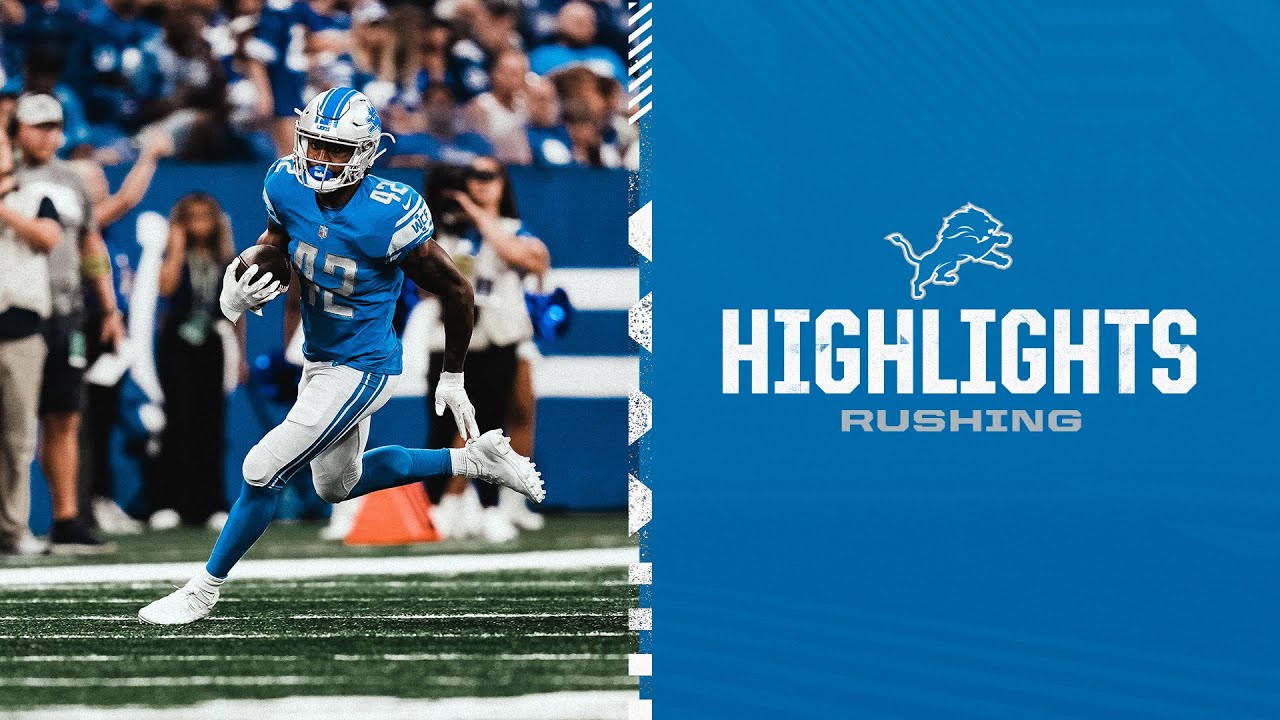 Rushing Highlights - Lions vs. Colts Preseason Game Two