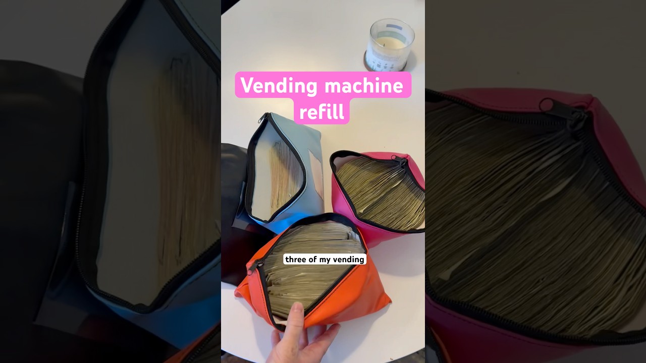 Refill 3 of my vending machines 🤑 #vendingmachine #passiveincome #sidehustle