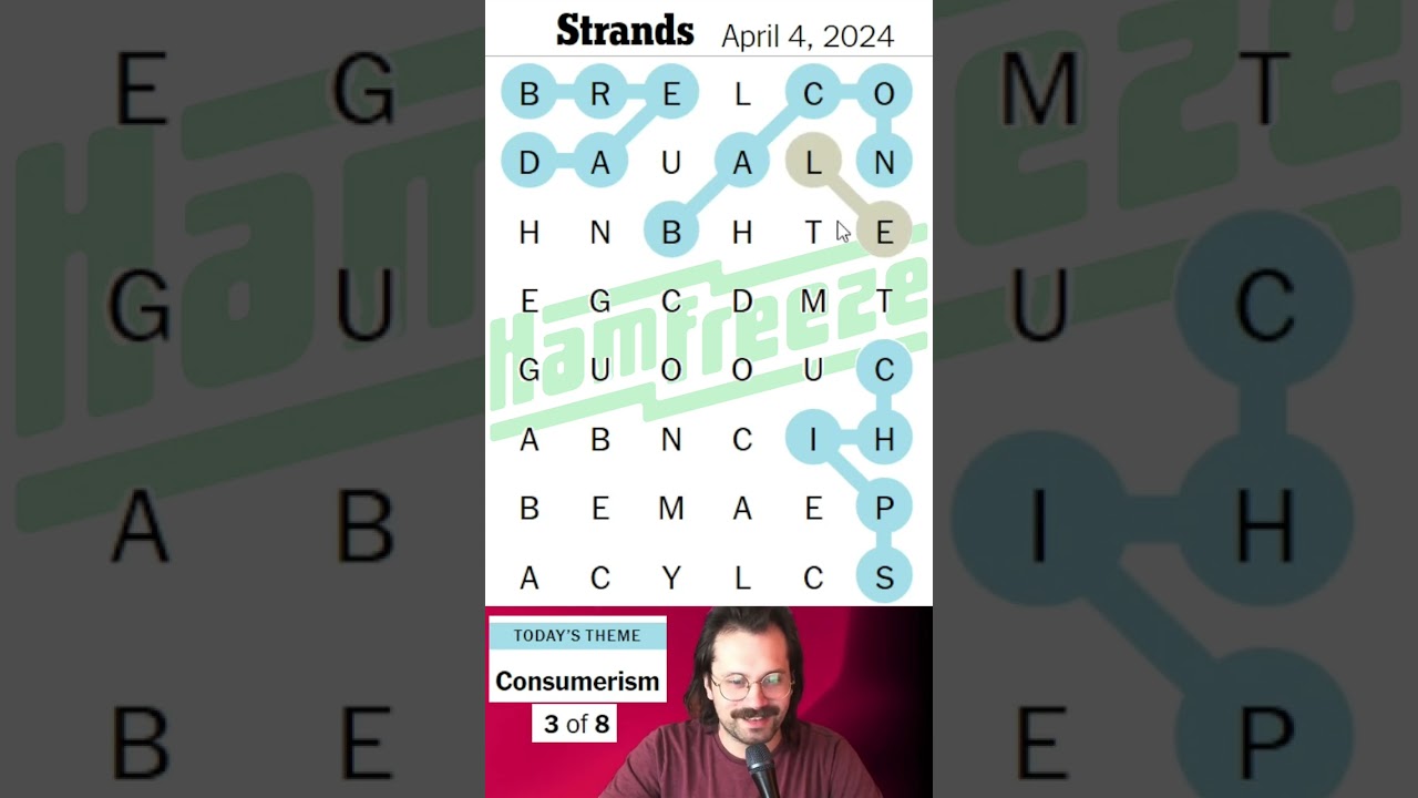 New NYT game -- STRANDS -- solution -- New York Times -- April 4, 2024