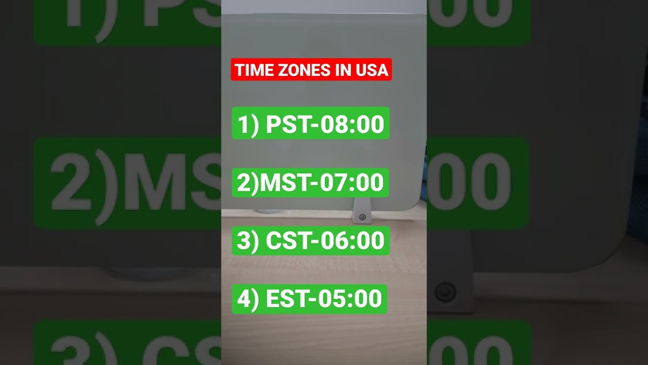 TIME ZONE MAP OF USA |PST,MST,CST,EST|TIME ZONES|Raghu D