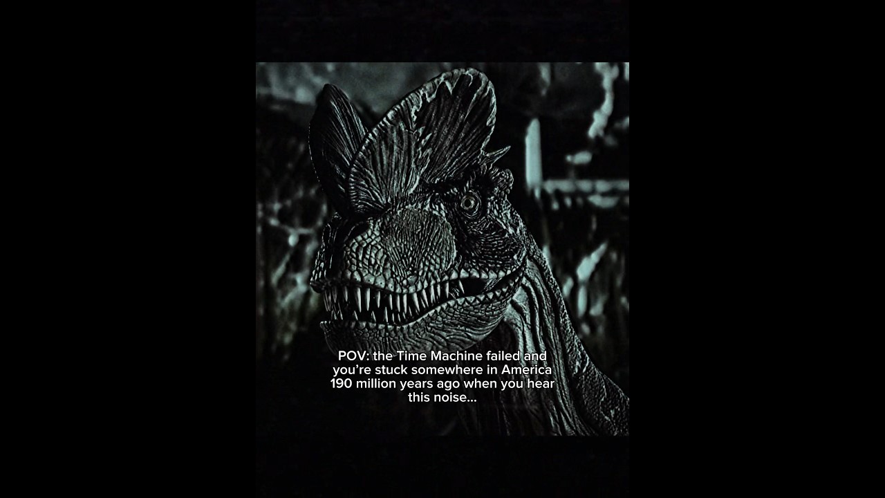 Real sound of Dilophosaurs #dinosaur #prehistoric #dilophosaurus #jurassic #scary