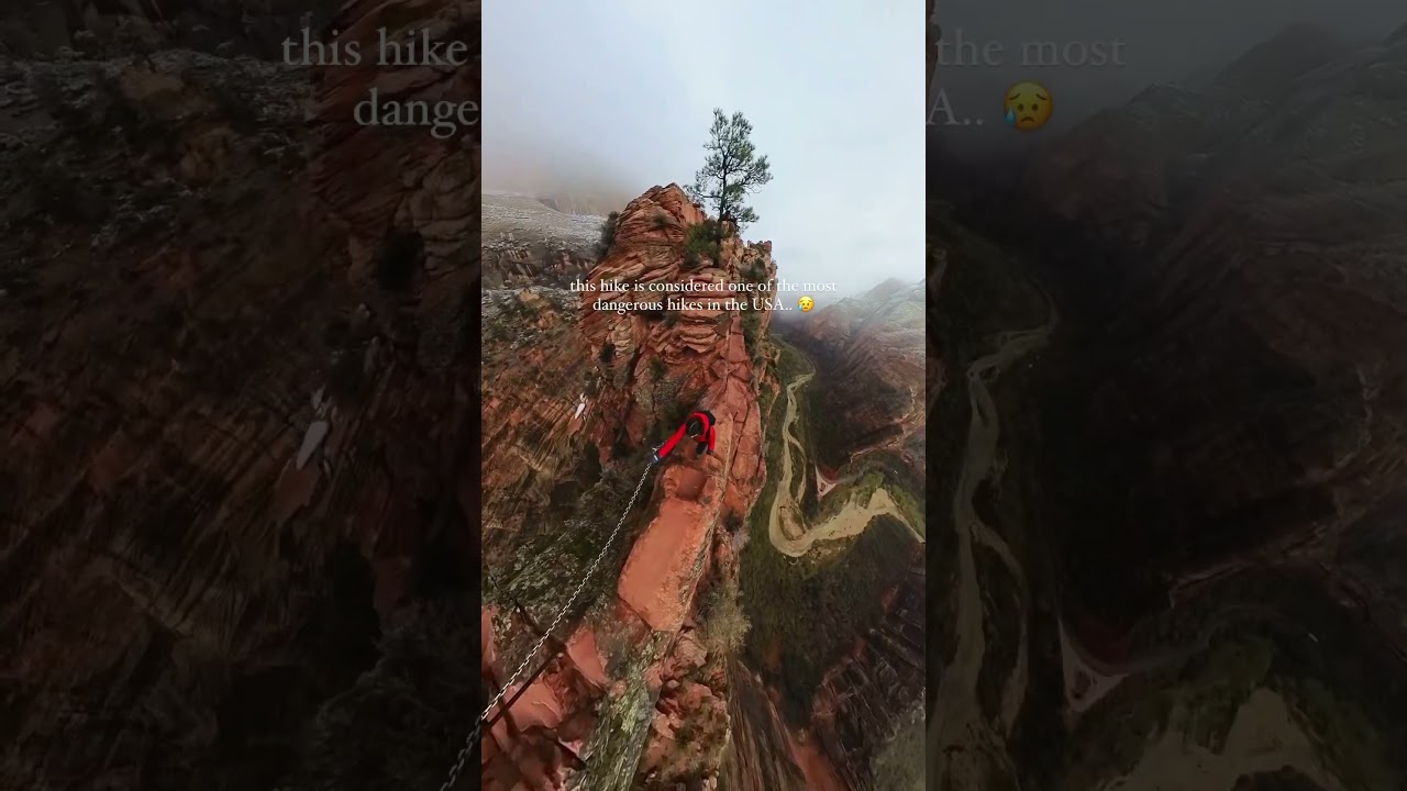 The most dangerous hike in USA - Angels Landing, Zion National Park #zion #angelslanding