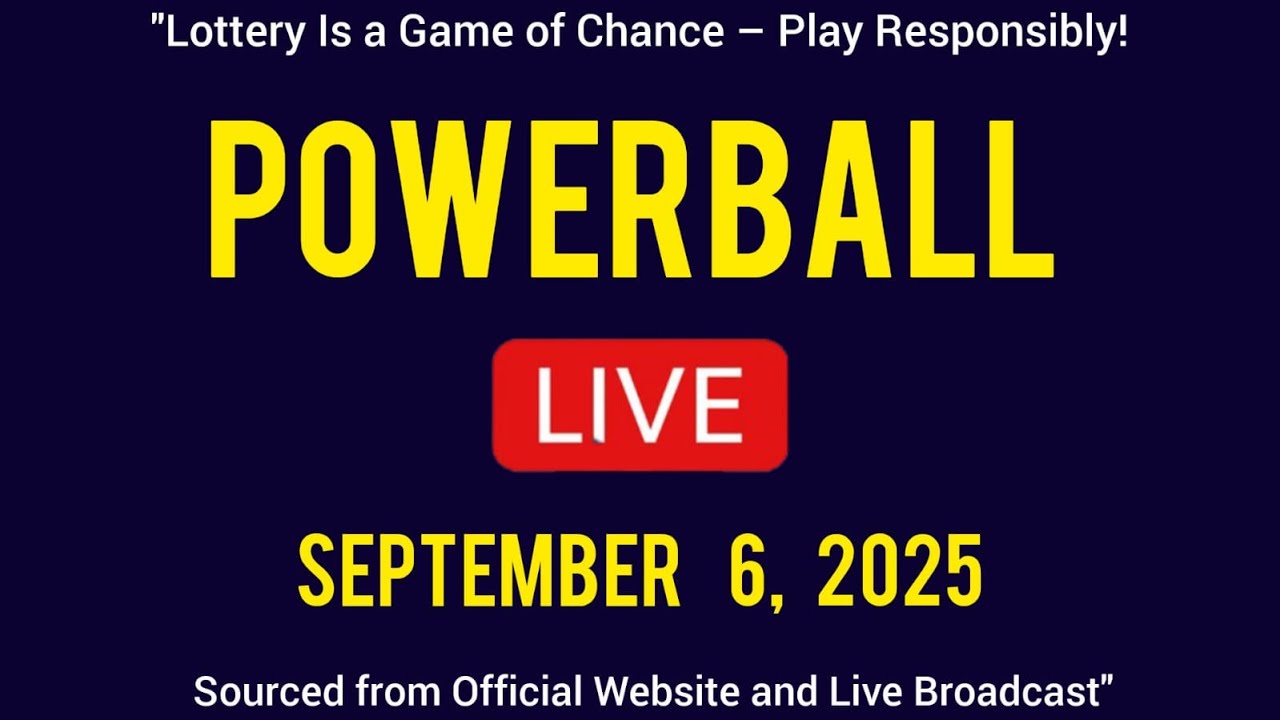 Powerball drawing live Results 06 Sep 2025 | powerball drawing live today