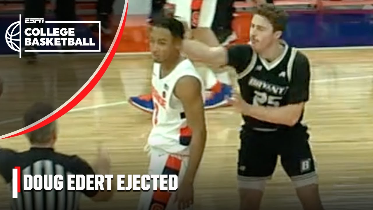Doug Edert and Syracuse's Judah Mintz EJECTED for slapping each other 😳 | ESPN College Basketball