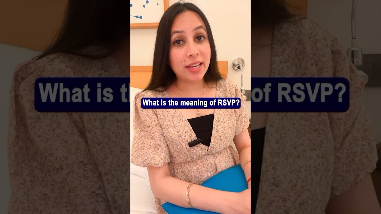 What is the meaning of RSVP? #rsvp #learnenglish #vocabulary #ielts #ieltsgeneral #speakenglish #pr