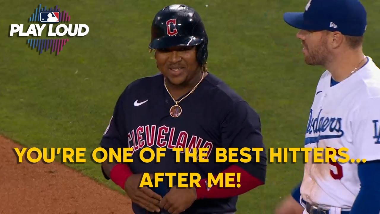 José Ramírez talking hilarious smack with Freddie Freeman!! | J-Ram, Dodgers' Tony Gonsolin MIC'D UP