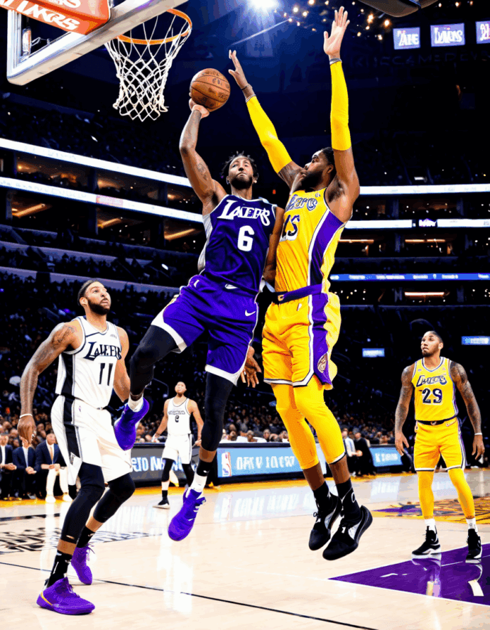 lakers vs sacramento kings match player stats