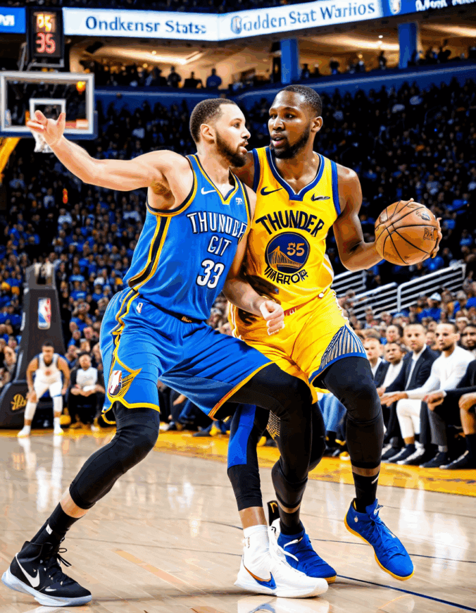 okc thunder vs golden state warriors match player stats