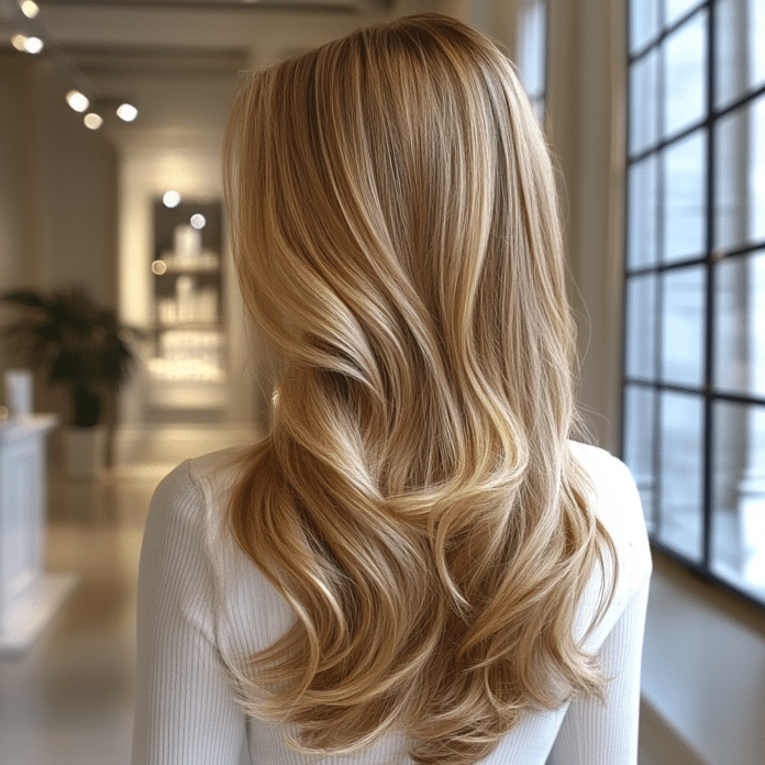 honey blonde hair