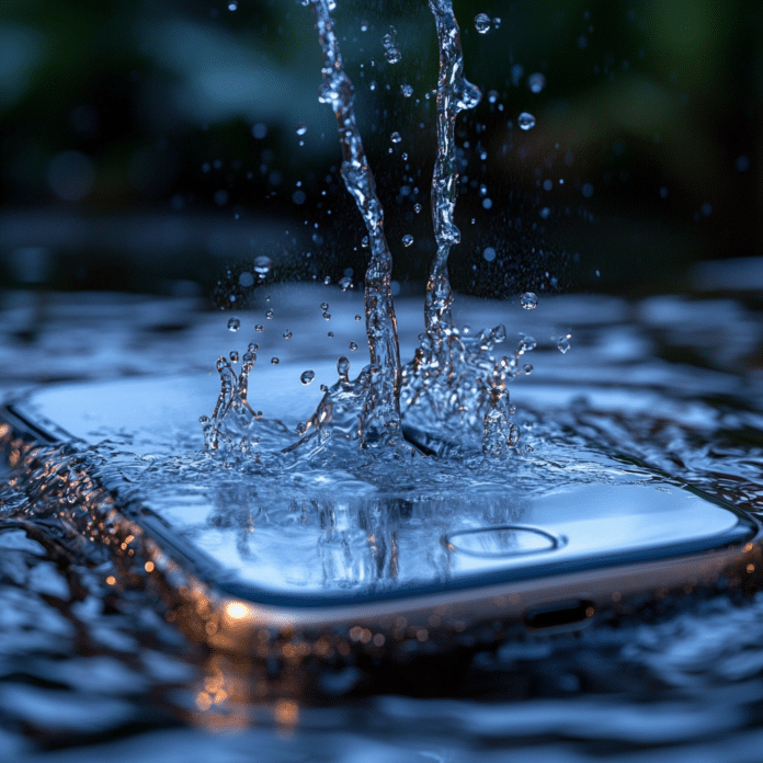 how to get water out of charging port