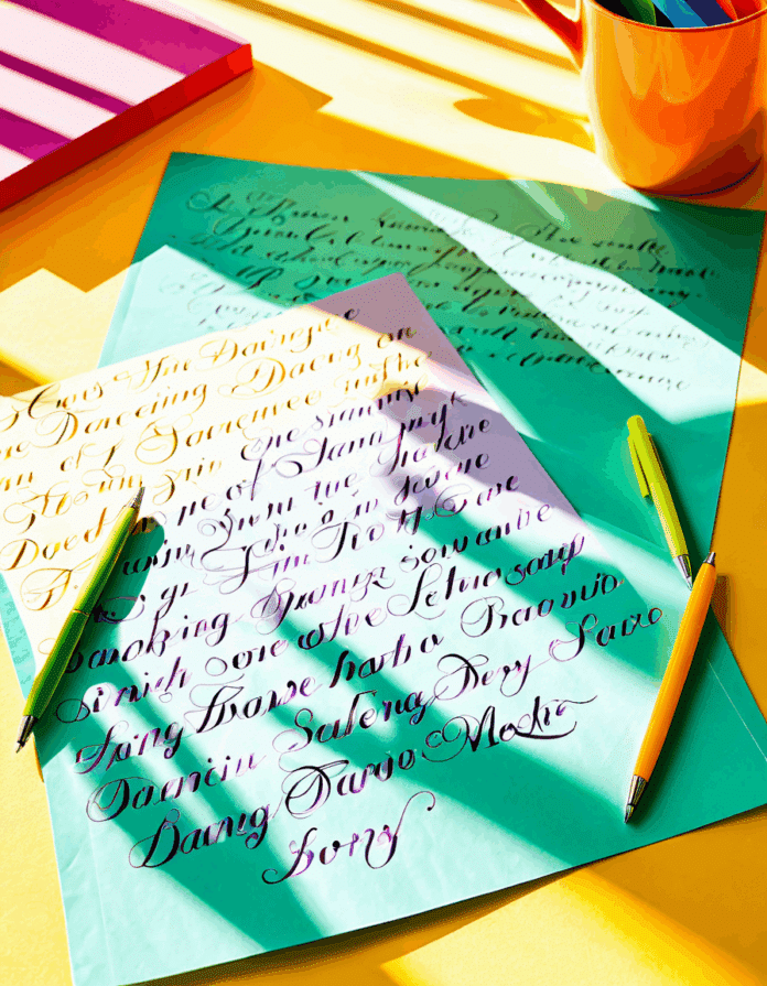 cursive letters