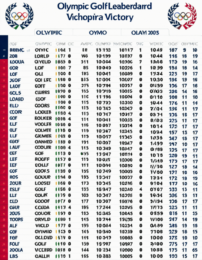 olympic golf leaderboard