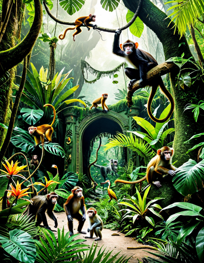 cast of the monkey